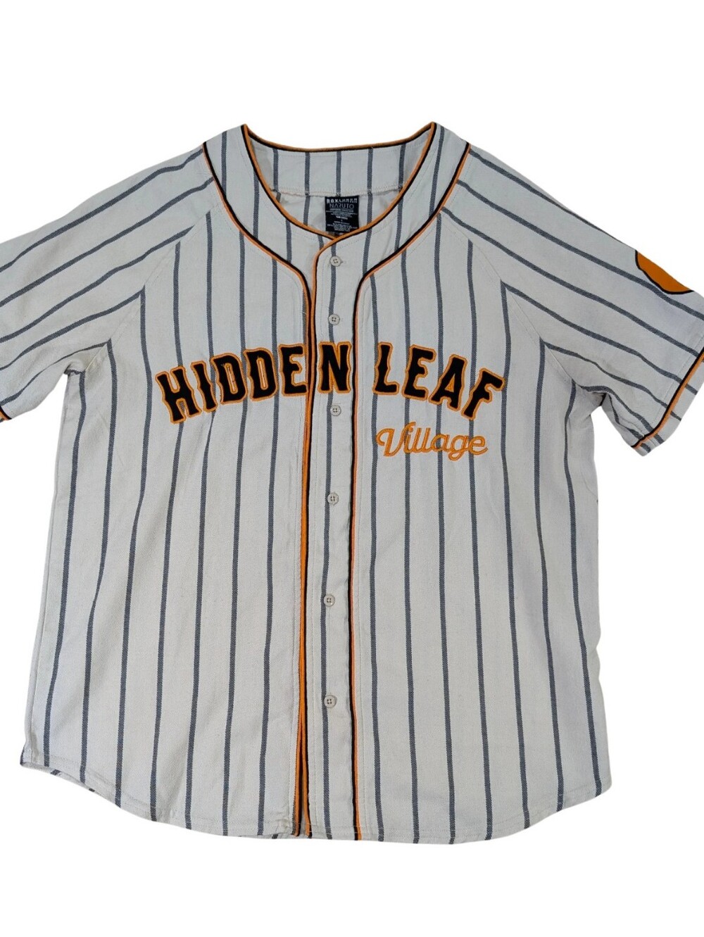 BoxLunch Naruto Shippuden Hidden Leaf Uzumaki Baseball Jersey L